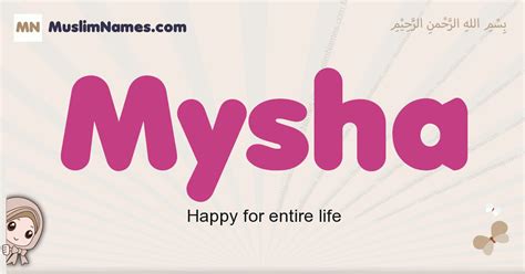 mysha|mysha meaning.